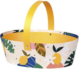 Product image Oval Cardboard Basket “Citrus Garden” collection