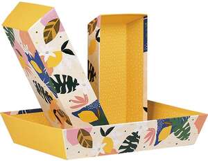 Product image Rectangle Cardboard Basket “Citrus Garden” Collection