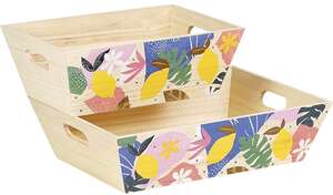 Product image Rectangle Wooden Basket “Citrus Garden Collection”
