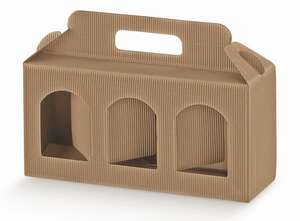 Product image Cardboard 3 pots height 12cm
