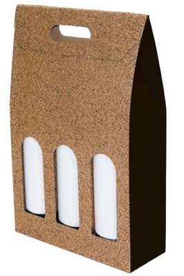 Product image Cork Bottles Cardboard Box with window for 2 and 3 bottles