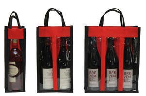 Product image Non-woven bottle's bag with window