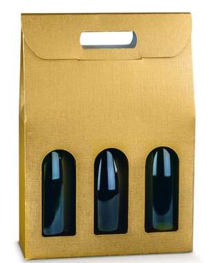 Product image Cardboard box Gold Collection 2 and 3 Champagne bottles