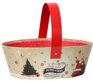 Product image Oval basket “Happy Christmas”