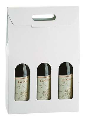Product image Cardboard box of 2 bottles and 3 bottles “Economic White”
