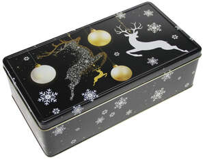 Product image Metal box "Deer Black gold"