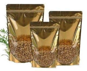 Product image Gold Aluminum Doypack with window