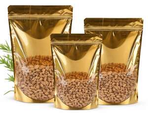 Product image Gold Aluminum Doypack with window
