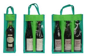 Product image Non-woven bottle's bag with window