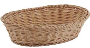 Product image Oval basket in synthetic rattan