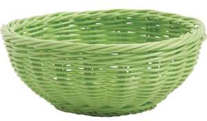 Product image Round basket in anise synthetic rattan