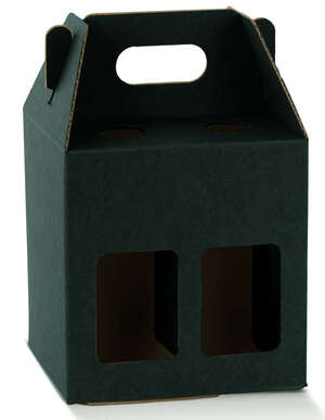 Product image Black Long Neck 4-bottle case