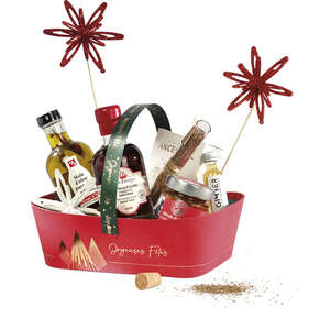 Product image Rectangular Cardboard Basket "Prestige Christmas"