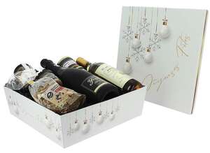 Product image Stackable Square Cardboard Box "White Christmas"
