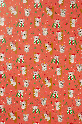 Product image "Red Koalas" Gift Wrap Rolls