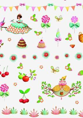 Product image "Princess White" Gift Wrap Rolls