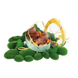 Product image Egg-shaped cardboard box for a sweet treat hunt