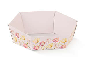 Product image Round basket with "Tulip" pattern