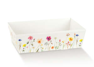 Product image Rectangular basket with "Spring Flowers" pattern