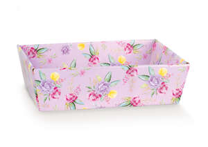 Product image Rectangular basket with "Flowers" pattern