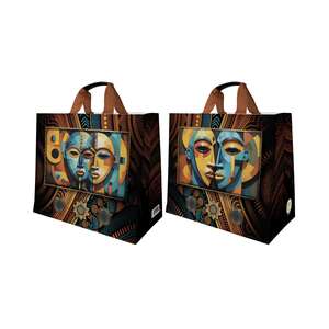 Product image Woven Polypropylene Tote Bag "Egyptian Pattern" 30L