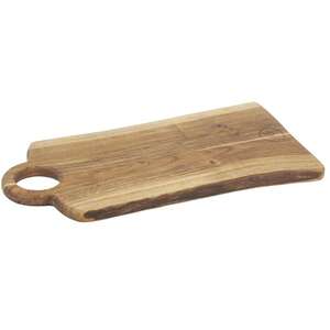 Product image Oiled acacia wood cutting board with hand groove.