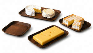 Product image Dark wood-effect trays for cheese