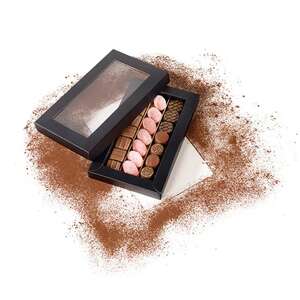 Product image Rectangular cardboard box for chocolates, 3.5 rows