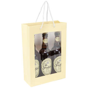 Product image 3-bottle cardboard bag with window – Fresh Beer