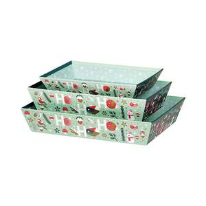 Product image Rectangular cardboard basket WINTER GARDEN