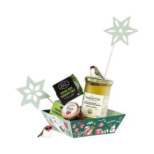 Product image Square cardboard basket WINTER GARDEN