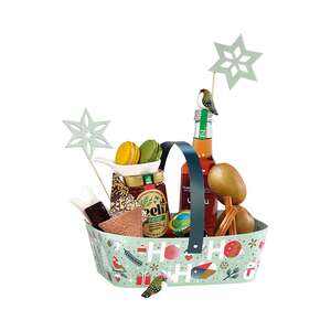 Product image Rectangular cardboard basket with rounded corners WINTER GARDEN