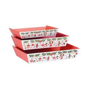 Product image Rectangular cardboard basket - VERY BIG CHRISTMAS!