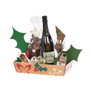 Product image Rectangular cardboard basket CHRISTMAS NATURE