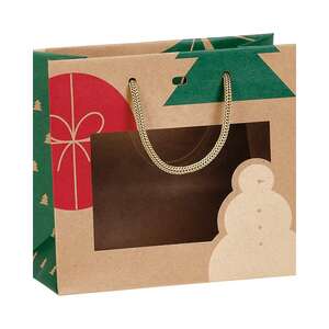 Product image Kraft paper bag CHRISTMAS NATURE Window