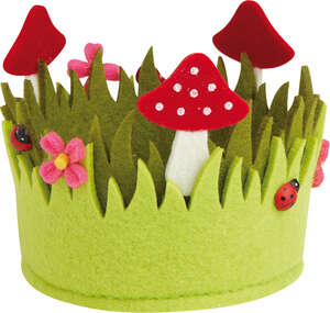 Product image Mini felt basket with toadstool motif