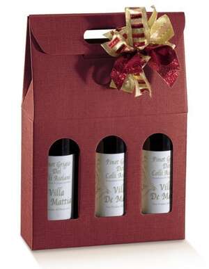 Product image Milan Bordeaux cardboard box 3 bottles