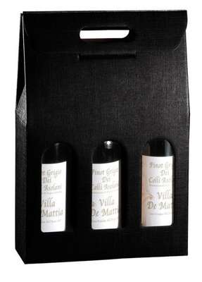 Product image Milan Black cardboard box 3 bottles