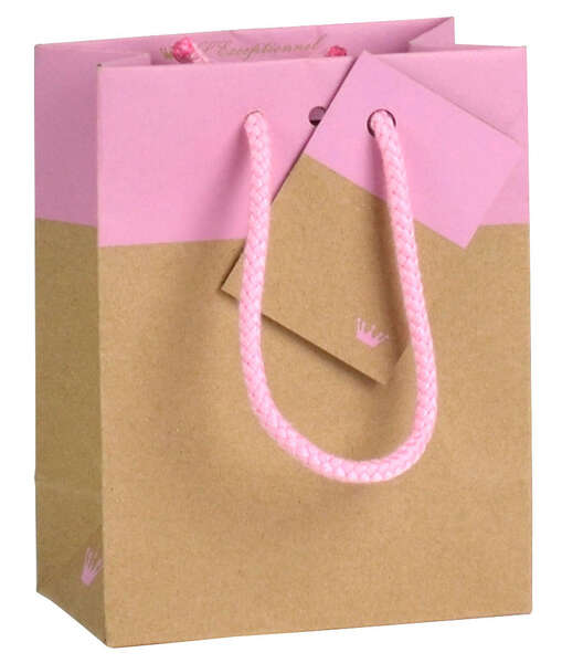 Product image Chic two-tone bag with pink edge