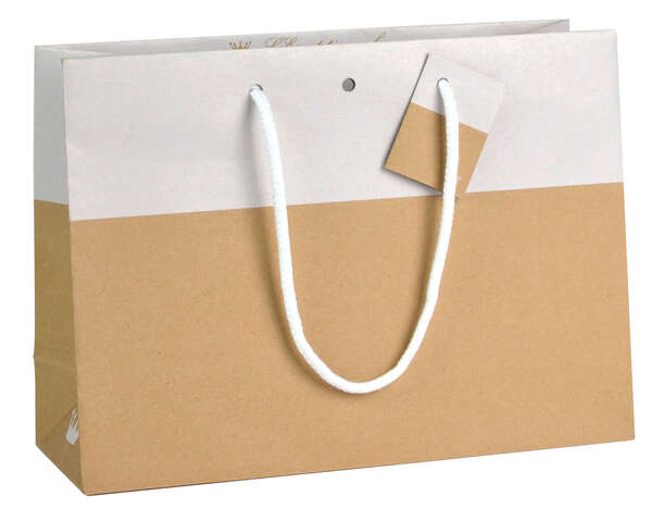 Product image Chic two-tone bag with white edge