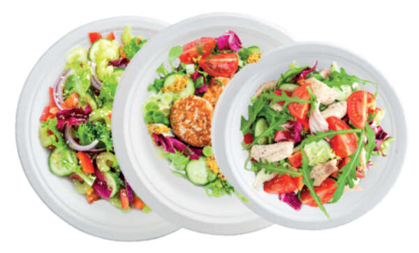 Product image Pack of 50 100% natural round plates