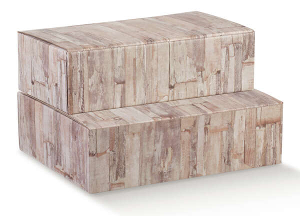 Product image Wood effect gift box for 2 or 3 bottles