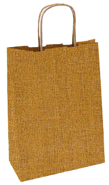 Product image Kraft paper bag with hessian print