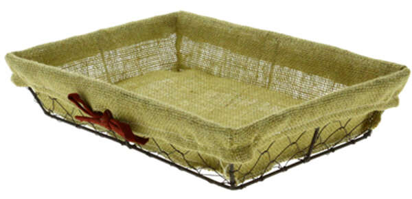 Product image Metal basket + jute lining