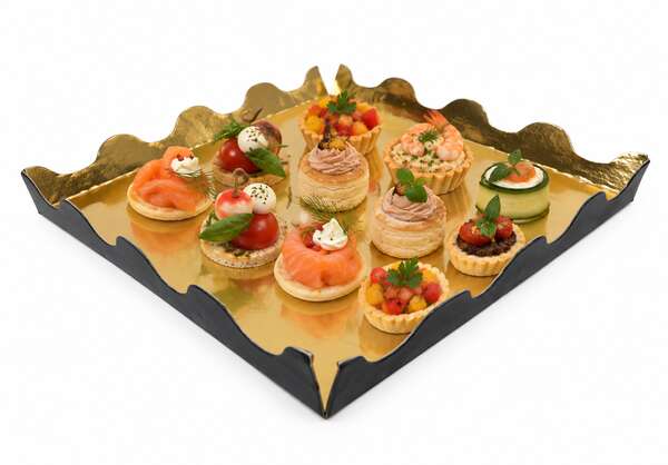 Product image Square tray with undulating sides