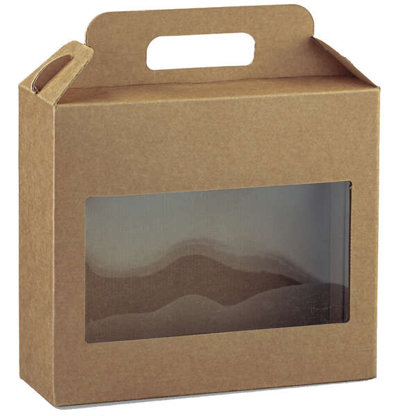 Product image Cardboard suitcase with biodegradable window