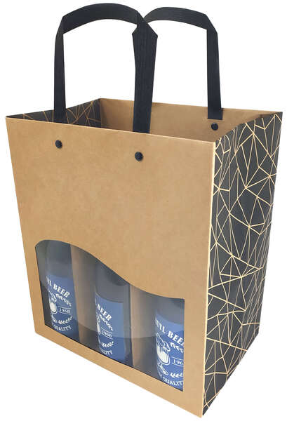 Product image Kraft paper bag for 4 or 6 beers