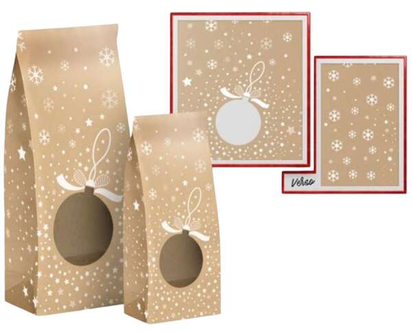 Product image KRAFT SNOW BAG - CHRISTMAS