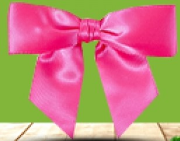 Product image Satin ribbon bow, white 