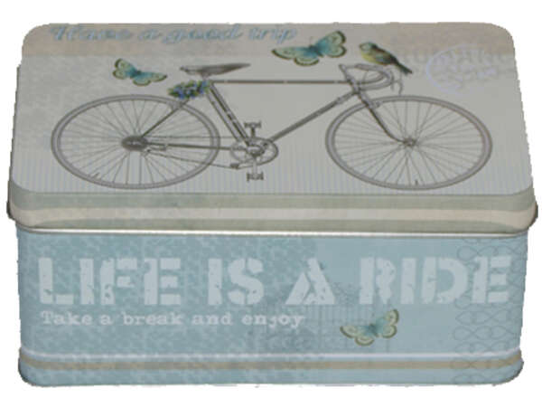 Product image “BICYCLE” metal tea box